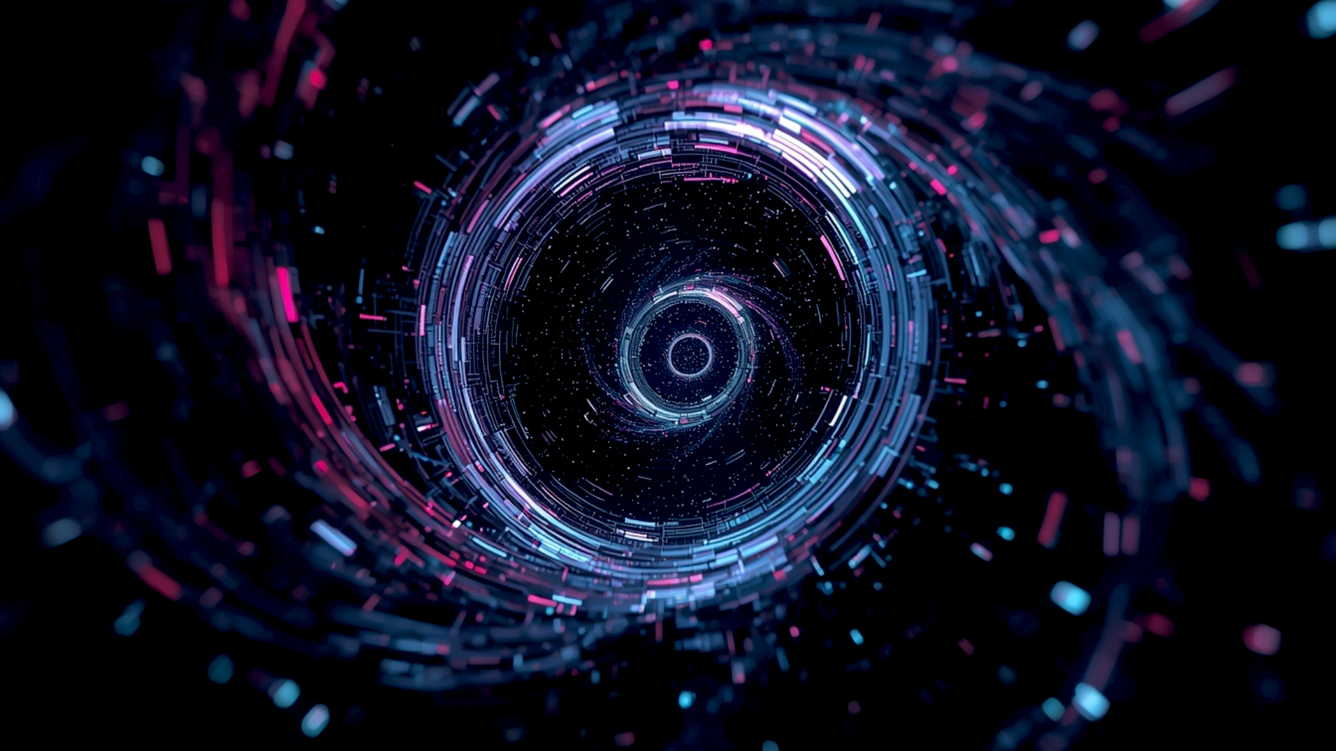   Abstract space with noen vortex amoled
