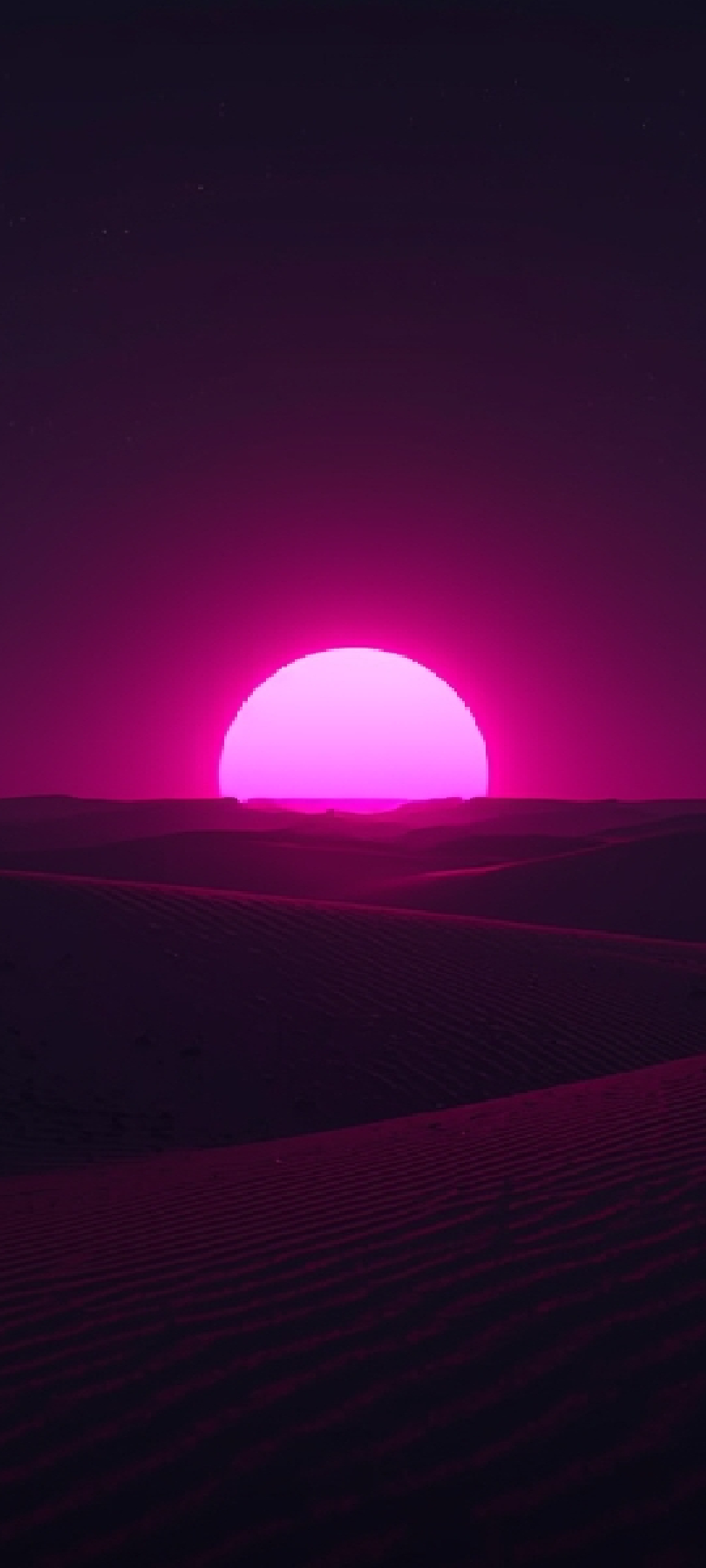 desert landscape with dark sky mobile