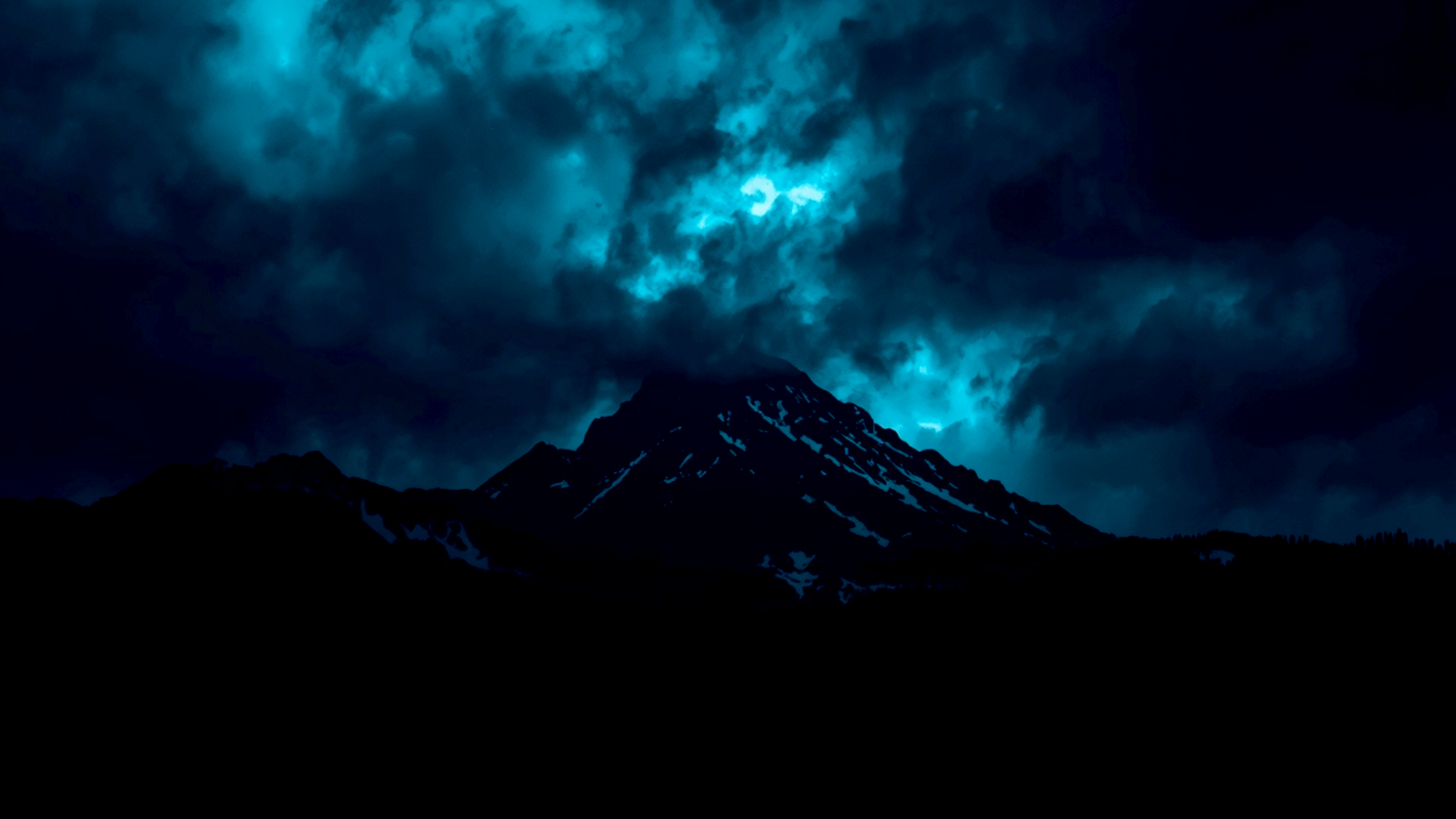   Mountain sillhoute amoled