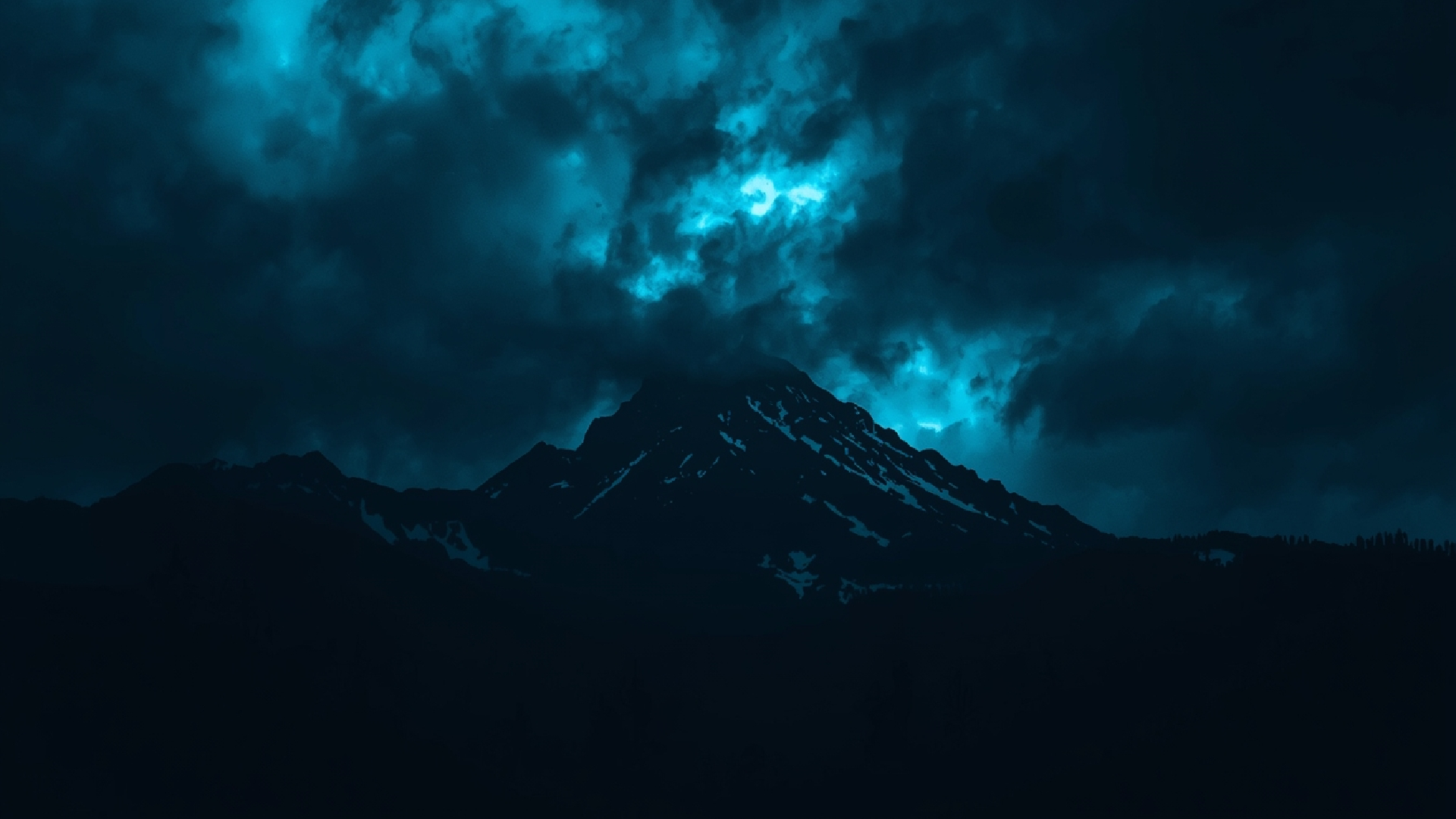   Mountain sillhoute 4k