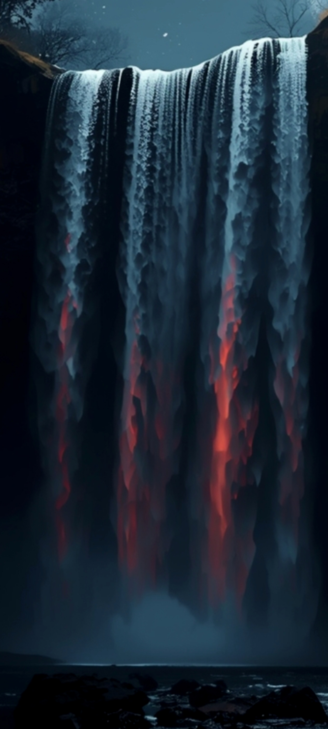  Waterfall with dark glow mobile